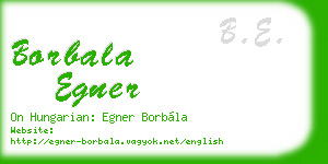 borbala egner business card